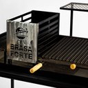 Ver imagem 3 de Churrasqueira Parrila Argentina Grande Brasa Forte Preta