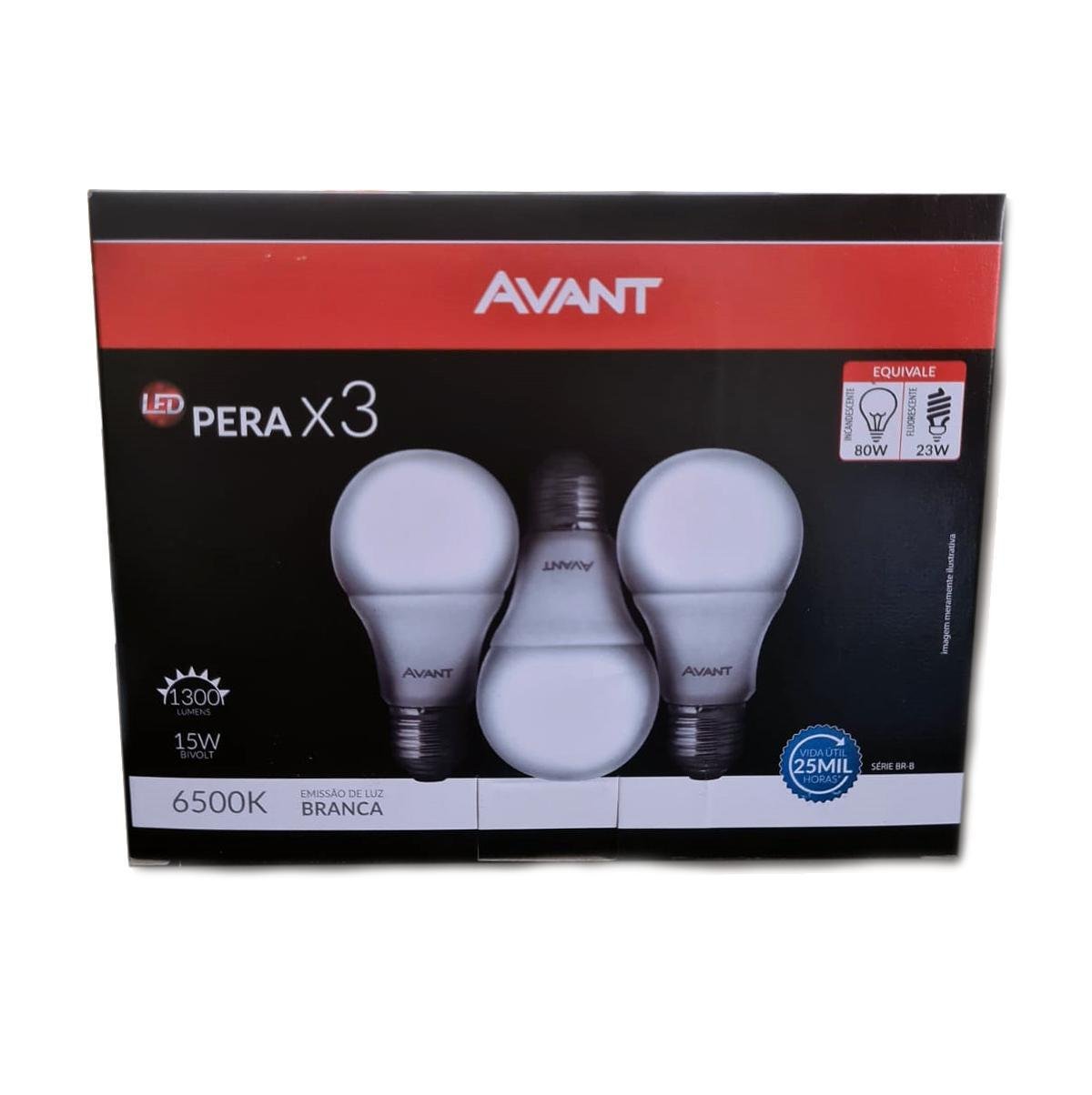 Kit 3 Lâmpadas Led 15w Bulbo Soquete E27 Bivolt Branca Fria - 2