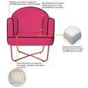 Ver imagem 6 de Poltrona Decorativa para Sala de Estar Base X Eva