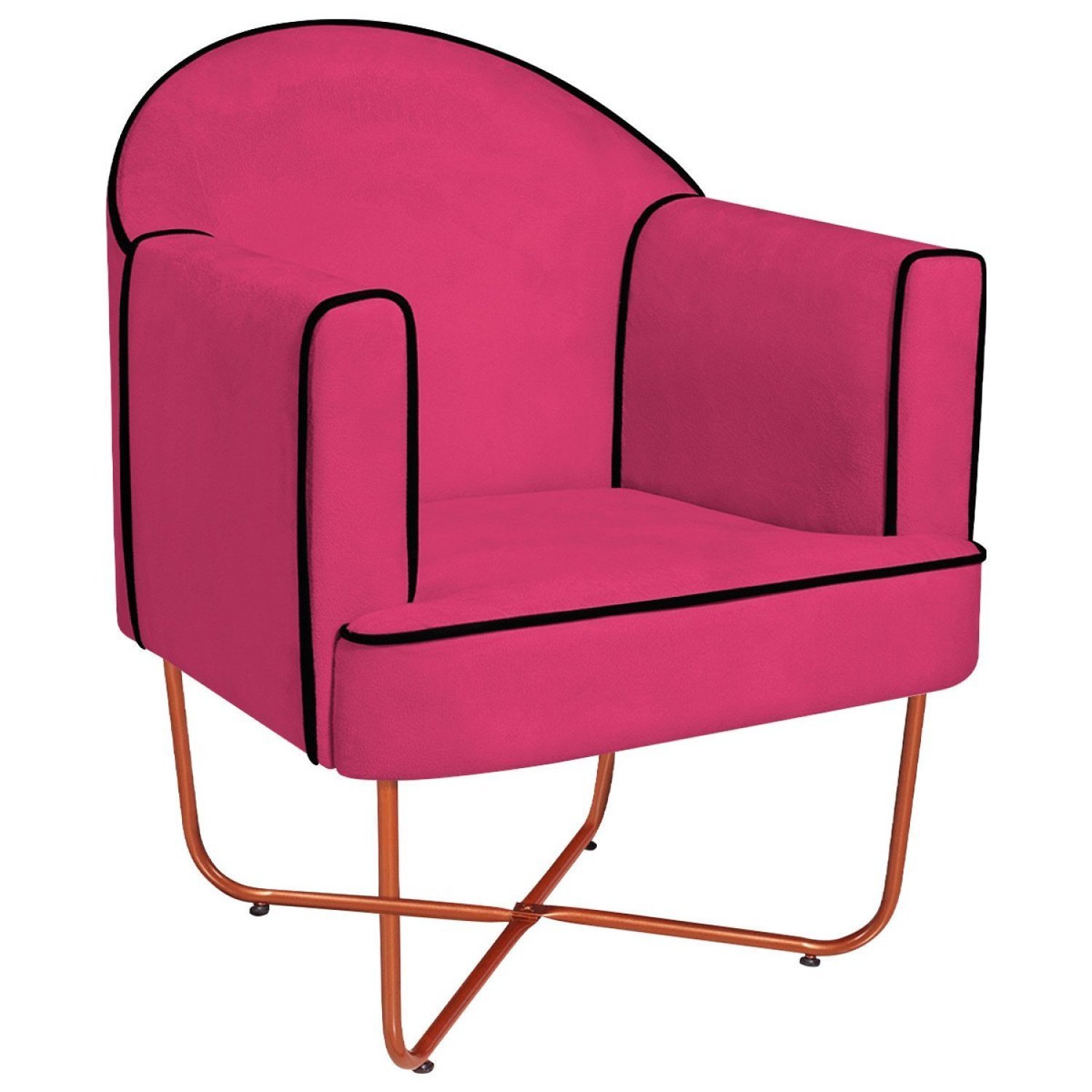 Poltrona Decorativa para Sala de Estar Base X Eva - 2