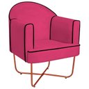 Ver imagem 2 de Poltrona Decorativa para Sala de Estar Base X Eva