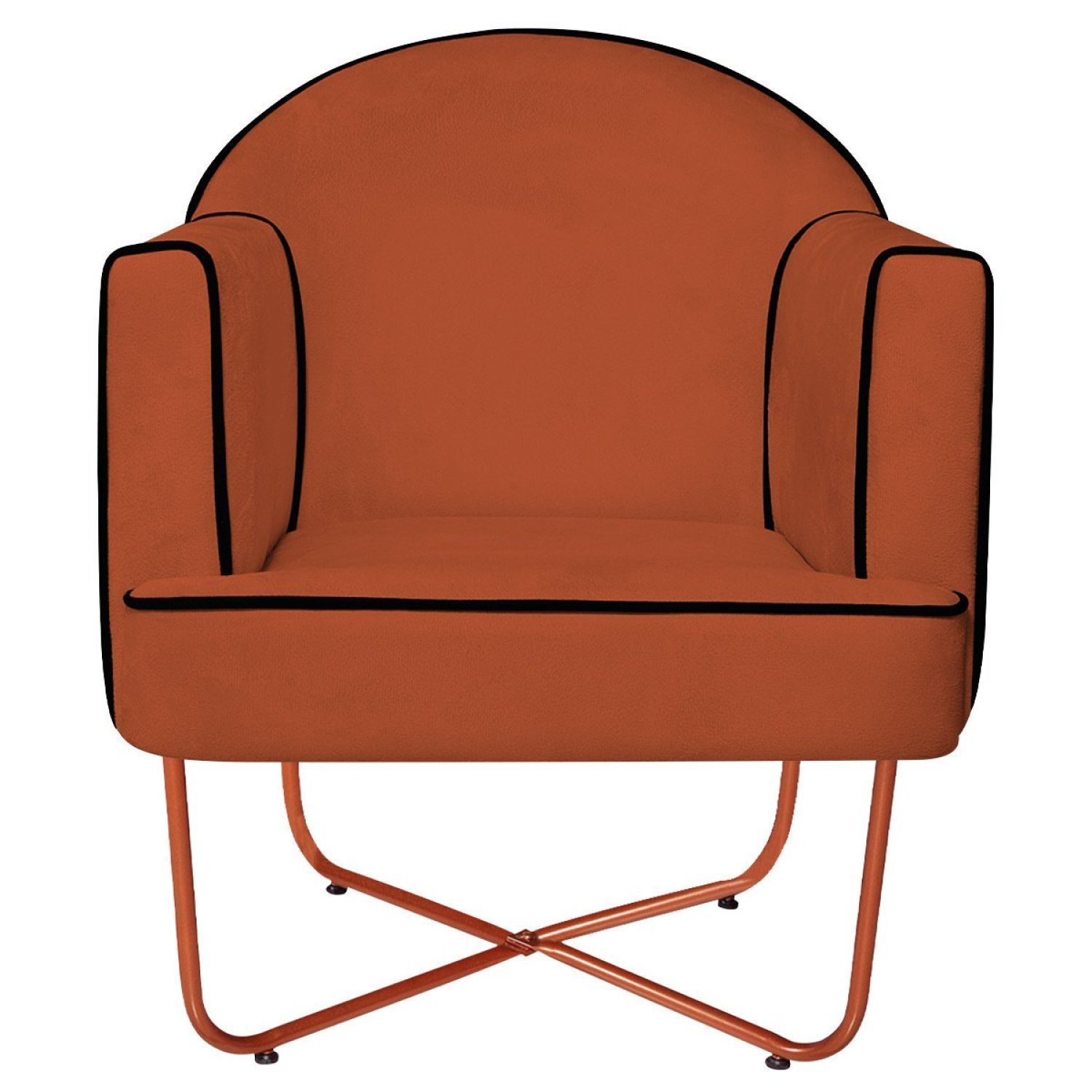 Poltrona Decorativa para Sala de Estar Base X Eva - 4