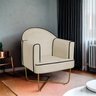 Poltrona Decorativa para Sala de Estar Base X Eva - 1