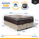 Ver imagem 5 de Cama Box Baú com Colchão de Espuma Mega Pillow Queen 158 Cm