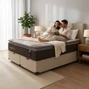 Ver imagem 3 de Cama Box Baú com Colchão de Espuma Mega Pillow Queen 158 Cm
