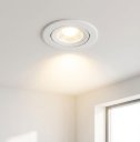 Ver imagem 1 de Kit 10 Spot Dicroica Redondo Direcionável Led Smd 7w Quente Max-0447