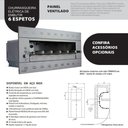 Ver imagem 4 de Churrasqueira Elétrica de Embutir 6 Espetos Titan Painel Ventilado Suprema Voltagem:220v