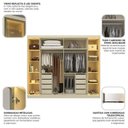 Ver imagem 6 de Guarda Roupa Casal Cumaru 6 Portas com 2 Portas Reflecta com LED Yescasa