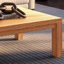 Ver imagem 6 de Mesa de Centro Baixa 120cm Madeira Maciça Floris Carvalho F07 - Mpozenato