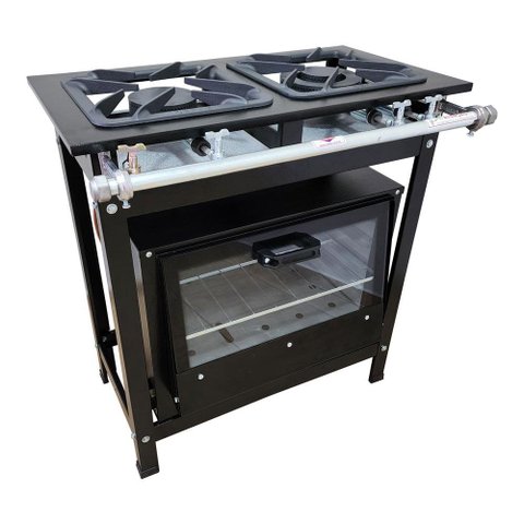 Fogão 2 Bocas Cefaz com Forno Linha Gold Baixa Pressão CFZG-118