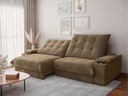 Ver imagem 1 de Sofá Thor 2,90cm com Super Pillow e Molas Ensacadas Veludocristal- Netsofas - Castor