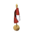 Ver imagem 2 de Bandeira De Mesa De Mônaco Com Brasão