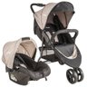 Carrinho de bebe Trio Com Bebê Conforto Whoop Cappuccino - Kiddo - 1