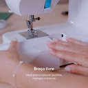 Ver imagem 6 de Máquina de Costura Doméstica Portátil Elgin Futura Plus Jx-2052 Braço Livre 12 Pontos 110V