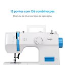 Ver imagem 4 de Máquina de Costura Doméstica Portátil Elgin Futura Plus Jx-2052 Braço Livre 12 Pontos 110V