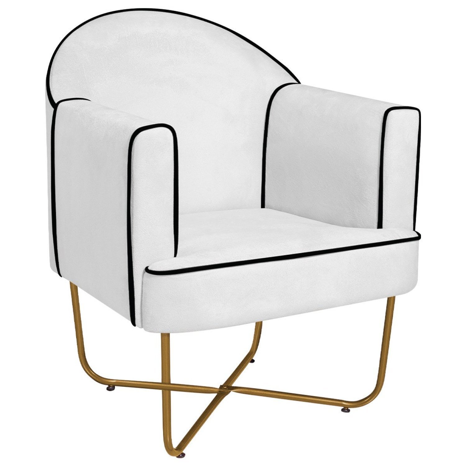 Poltrona Decorativa para Sala de Estar Base X Eva - 2