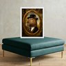 Quadro Decorativo Capivara Vintage 24x18cm:moldura Branca - 2
