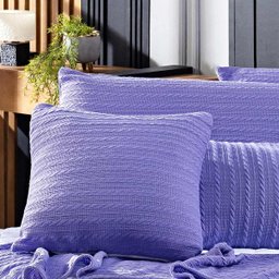 Kit de Peseira Royale Tricot com Fronhas e Almofadas 05 Peças - Tecido Malha Tricô com Elastano Deco - 3