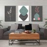 Conjunto com 3 Telas Decorativas Detalhes Minimalista-40x60 - 1