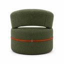 Ver imagem 5 de Poltrona Decorativa Sala de Estar Luna Linho M6 - Monari Design Cor:Verde