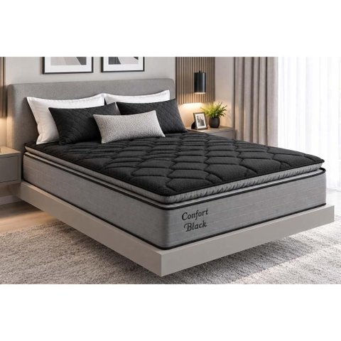 Colchão King Espuma Ortobom Ortopédico Confort Black 193x203x30