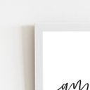 Ver imagem 2 de Amor Palavra Frase Minimalista Quadro Moldura Branca 60x40cm