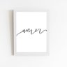 Amor Palavra Frase Minimalista Quadro Moldura Branca 60x40cm - 1