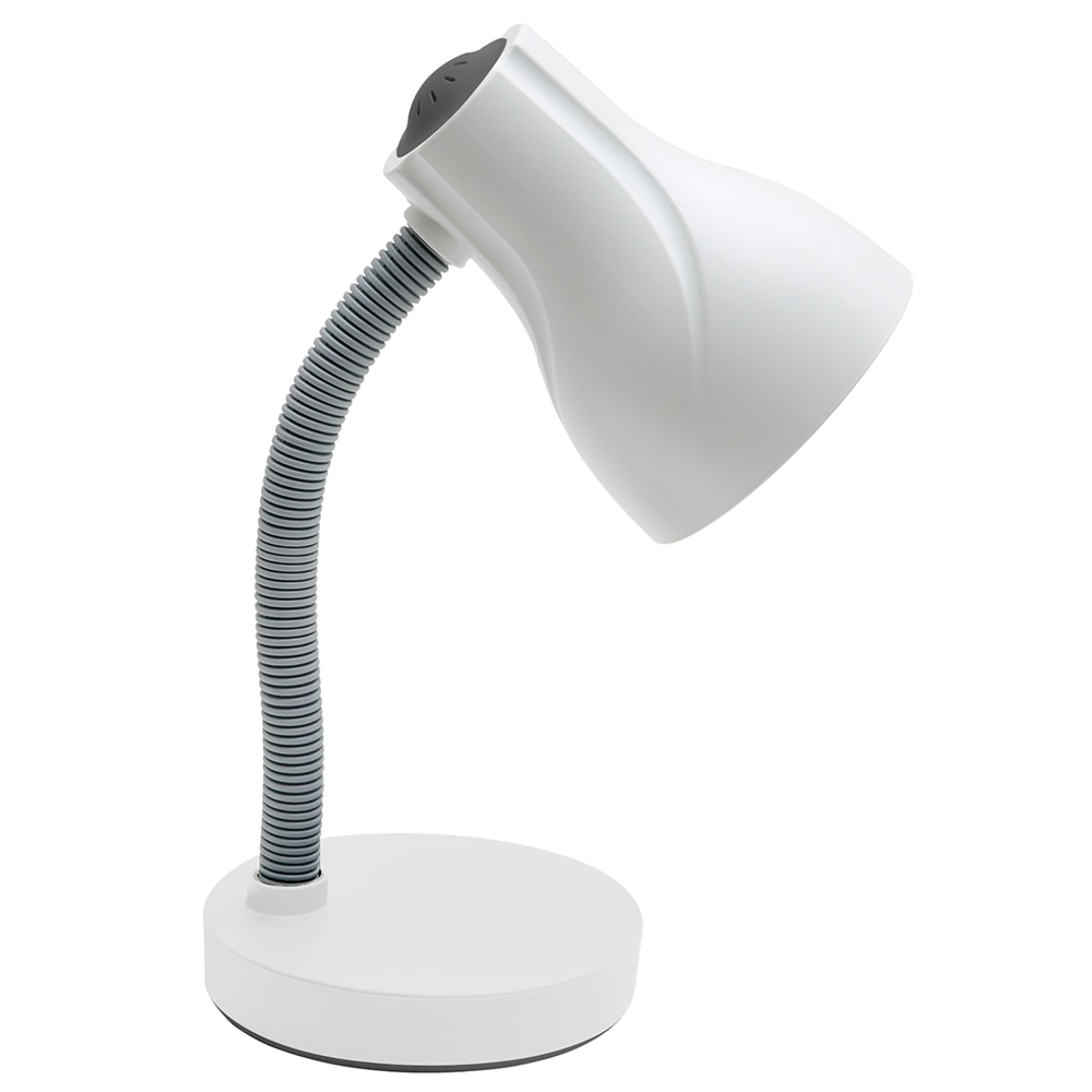 Luminária de Mesa Estudo Escritório Home Office Articulável Spiralle Bivolt E27:Branco/110V/220V - 1