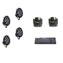 Ver imagem 1 de Kit 4 Par Led Slim 12X12W + 2 Mini B-Eye 6X25W + Dmx 512