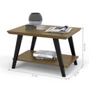 Ver imagem 3 de Mesa de Centro Madeira Rute Freijó/preto