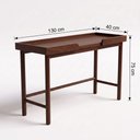 Ver imagem 3 de Aparador Buffet em Madeira Maciça 75 x 130cm Streto Cappuccino