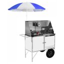 Ver imagem 1 de Carrinho Cachorro de Quente e Lanche com Rodas Pneumáticas e Guarda Sol Cefaz