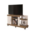 Ver imagem 2 de Rack para TV até 42 Polegadas 120cm 1 Porta e 6 Canadá Marrom Carvalho/Off White