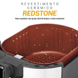Fritadeira Air Fryer Philco Pfr15pi Redstone 4,4l 1500w 127v - 7 Fritadeira Air Fryer Philco Pfr15pi Redstone 4,4l 1500w 127v - 7