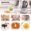 Ver imagem 6 de Fatiador de Cozinha Processador de Alimentos Frutas 220v 3l
