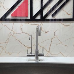 Torneira Monocomando Suporte de Filtro Bancada Cozinha Gourmet Inox Bica Alta - 2