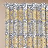 Cortina para Sala Estampada Amarela Âmbar 4,40m x 2,35m de altura ideal para varão simples de 3,00m - 2