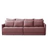 Sofá Cama Retrátil e Reclinável 2,10m com Molas Catarina Veludo Rosê Rover & Beato - 5