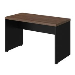 Mesa Reta 1,80m Escrivaninha Tampo de 40mm Ameixa Negra Atacadao Dos Moveis - 5