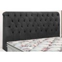 Ver imagem 4 de Painel de Cama Box Estofada Casal Imperatriz Plus Suede Bege - Simbal