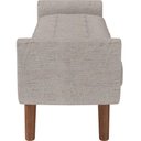 Ver imagem 4 de Puff Recamier Decorativo com Pés em Madeira 140 Cm Itália P05 Linho Cru- Lyam Decor