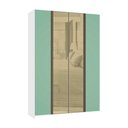 Ver imagem 1 de Guarda Roupa 4 Portas 3 Gavetas 159,2 Cm com Vidro Reflecta Bronze Prime Luciane Móveis
