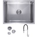 Ver imagem 1 de Kit Cuba Gourmet Retangular e Torneira Bica Alta Doc Preto Docol