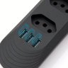Extensão de Tomada Filtro de Linha 4 Tomadas + 3 Usb 2m Bmax - 4