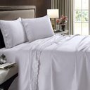Ver imagem 1 de Jogo de Cama Buettner Casal 4 Peças Sonata C/ Renda Branco