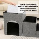 Ver imagem 7 de Escada 3 em 1 para Pets Gatos e Cachorros Escadinha Dobrável Portátil Multifuncional Ideal para Seu