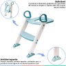 Assento Redutor Infantil Com Escada Para Vaso Sanitário 1+ Ano Até 40 kg Dobrável Buba - Azul - 3