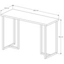 Ver imagem 3 de Escrivaninha com Prateleiras 120cm Mesa para Escritório Home Office Computador Off White/cobre