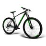 Bicicleta aro 29 GTS I-vtec SX Freio a disco 27 Marchas Rosca com Suspensão 17 Preto / Verde - 2
