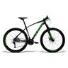 Bicicleta aro 29 GTS I-vtec SX Freio a disco 27 Marchas Rosca com Suspensão 17 Preto / Verde - 1